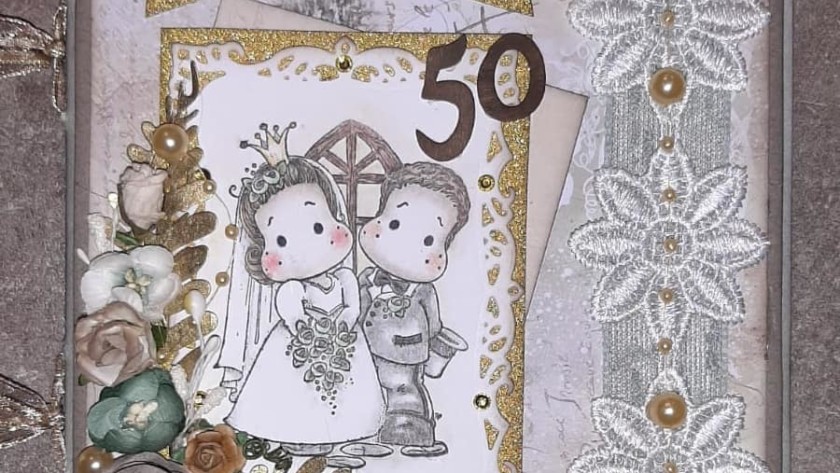 Card di Anniversario matrimonio.