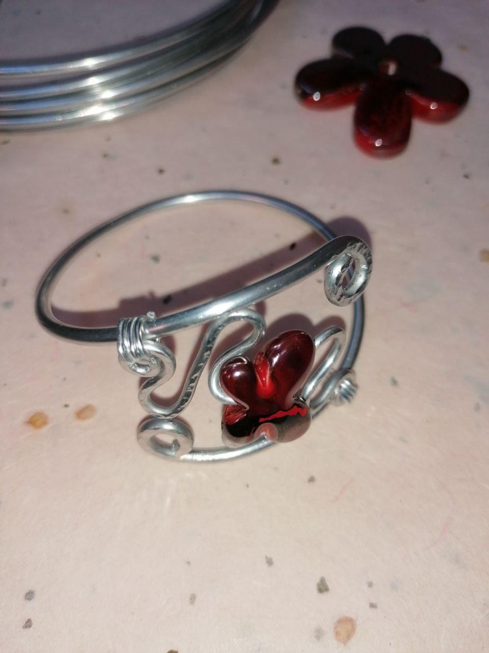 Bracciale in alluminio e ceramica