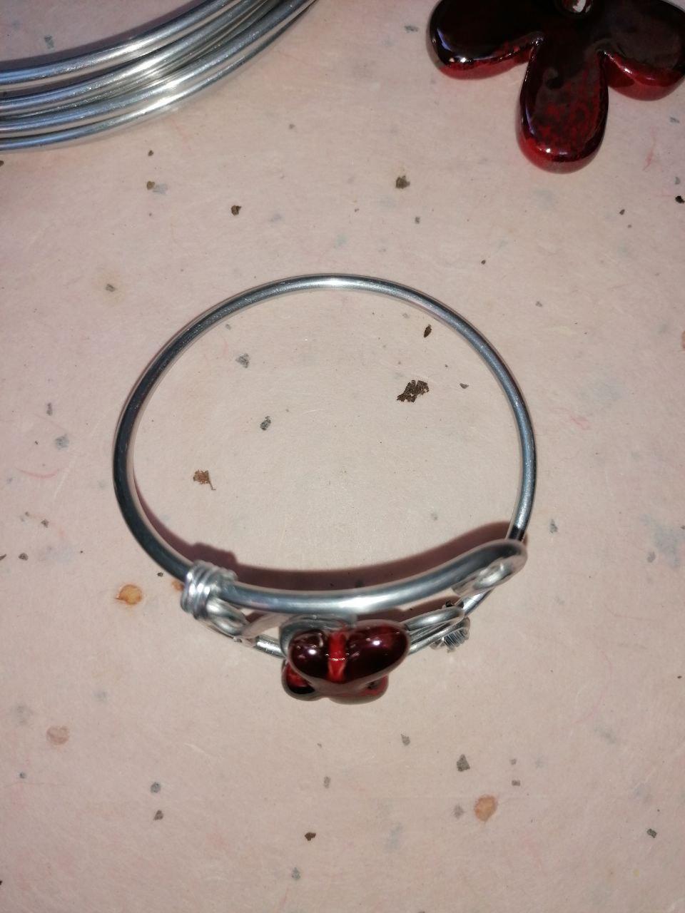 Bracciale in alluminio e ceramica